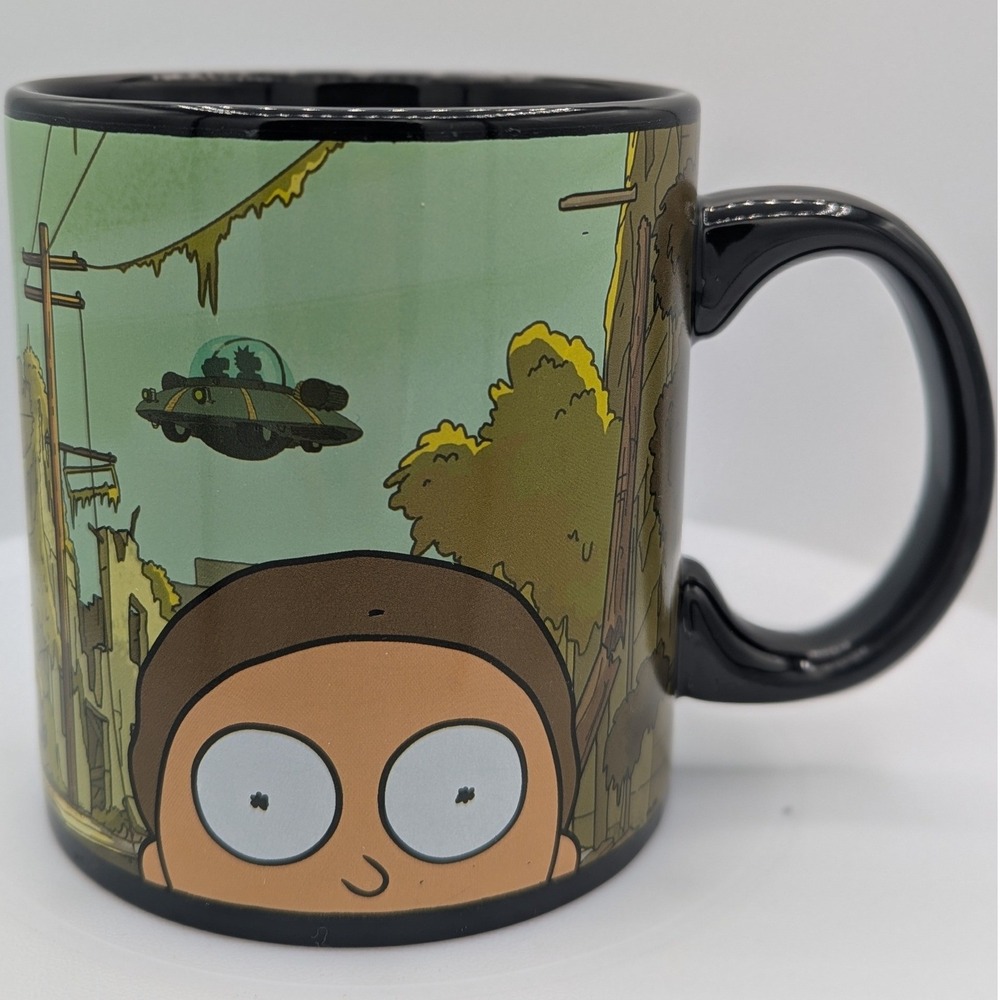 Rick and Morty‎ Just Funky Post-Apocalyptic Hamburgers Ceramic Coffee Mug Black